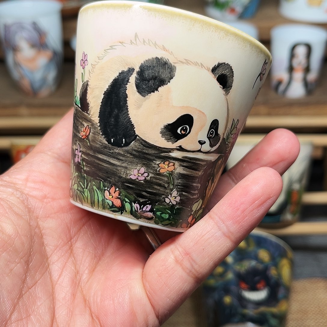 杯景德镇陶瓷手绘主人杯