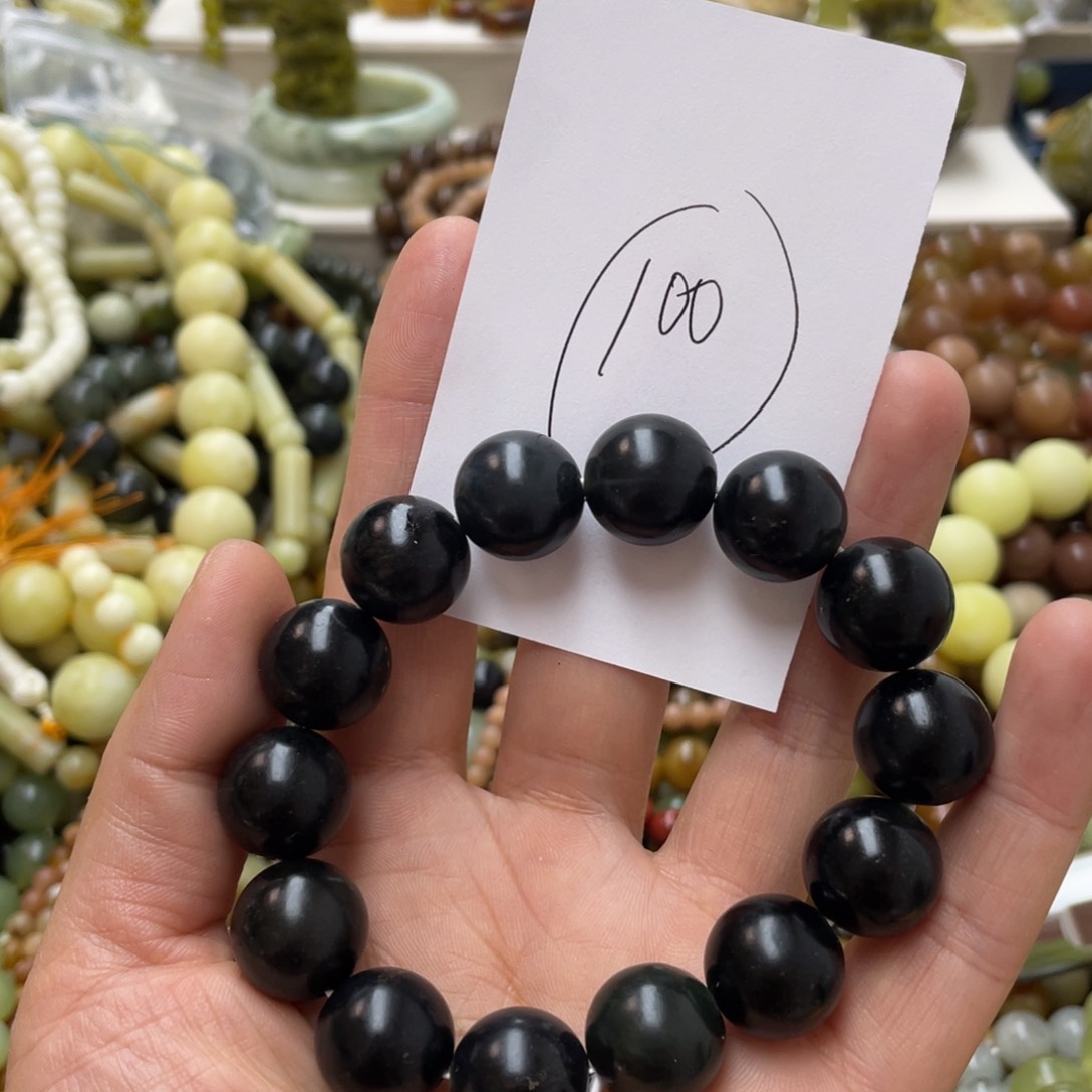 蛇纹石玉手链未镶嵌