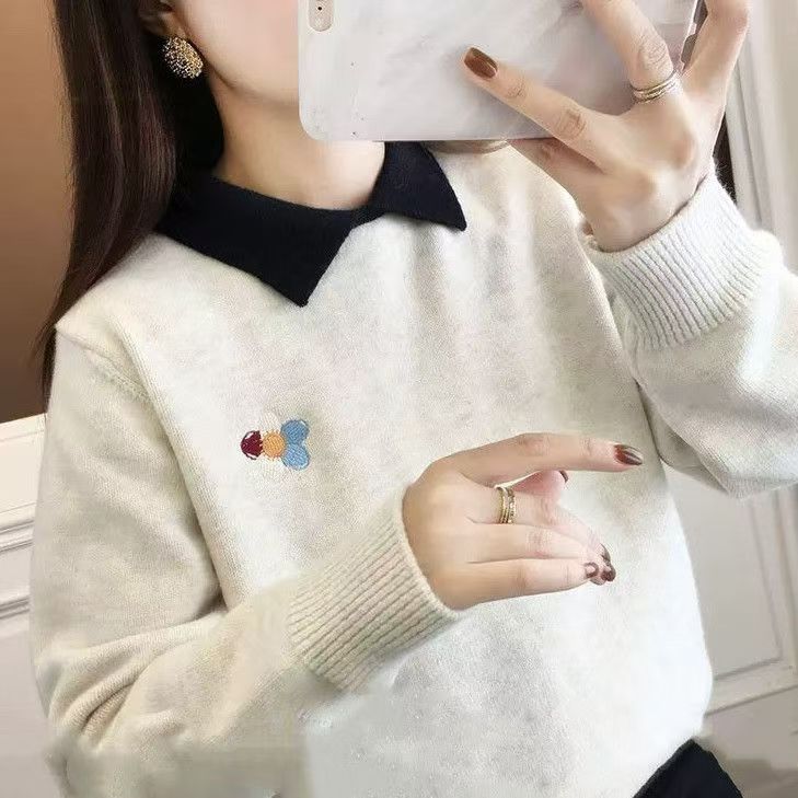 “事”牌秋冬加厚针织高级感显瘦毛衣女1—100