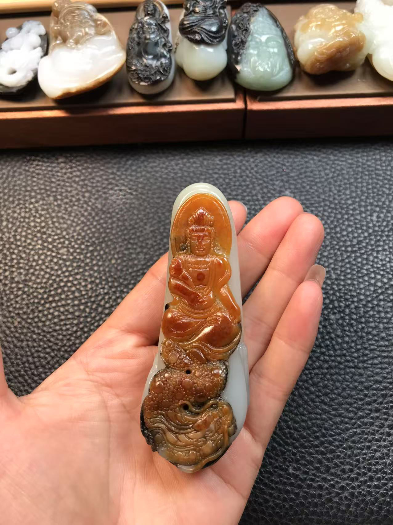和田玉观音，实物漂亮
