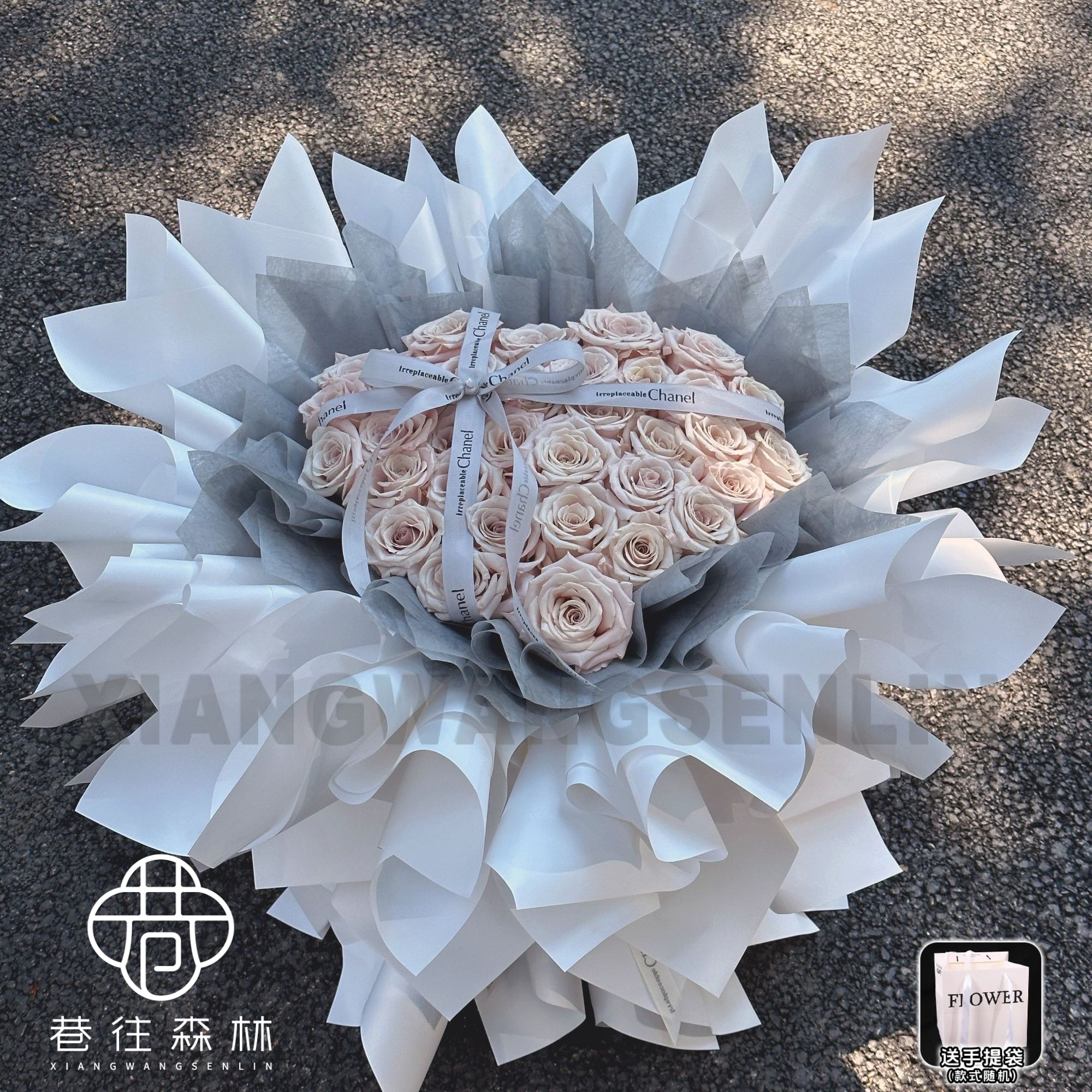 【曼塔初心】33/52/99朵曼塔玫瑰2025全新设计款花束鲜花小时达生日节日纪念日送女友爱人闺蜜同城花店配送上门