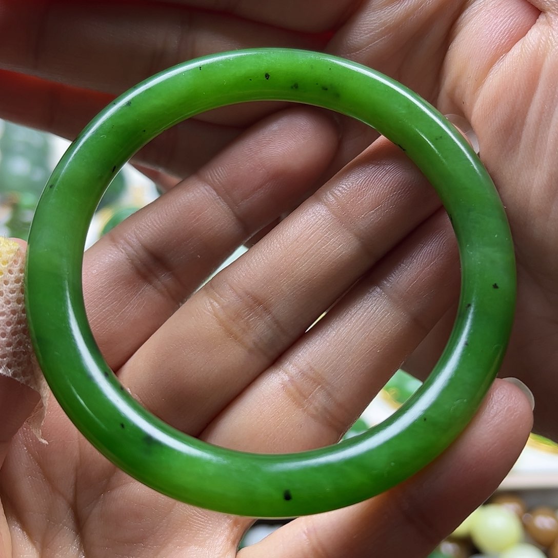 和田玉手镯54➕圈口未镶嵌