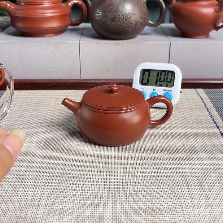 老***温茶壶紫砂宜兴原矿泥料手工紫砂壶