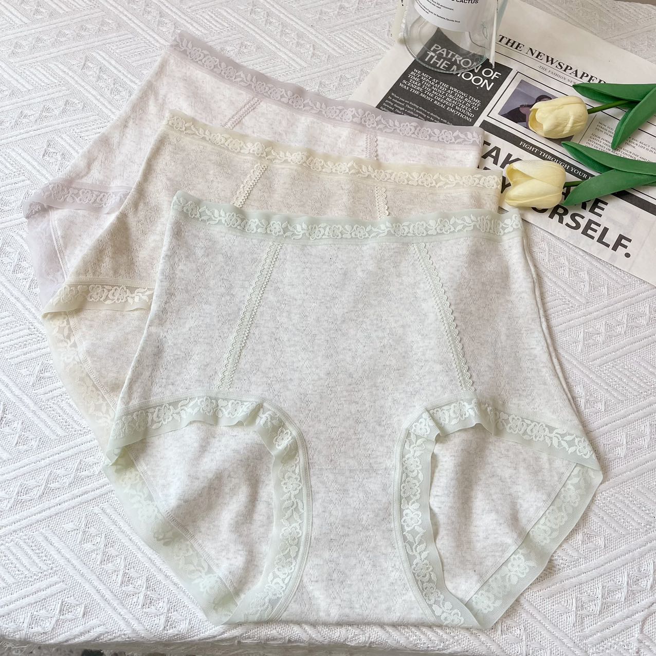 【多多家】免税商品 高腰收腹蕾丝短裤【N88034】