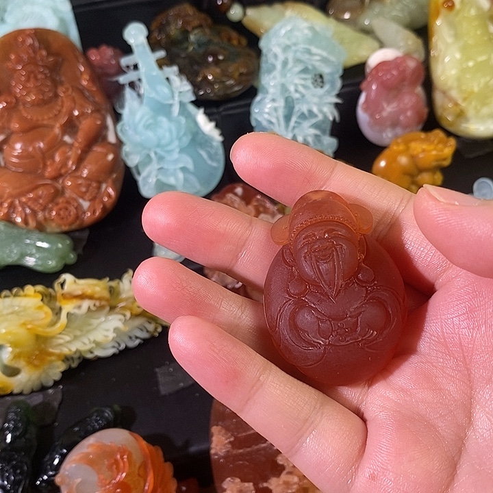 用***0蛇纹石玉合金颈饰