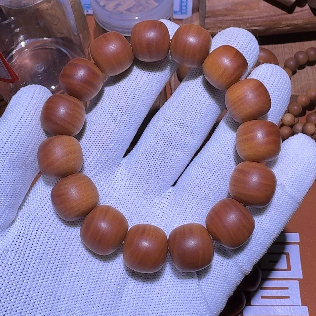 檀香木1516×16颗虎皮纹沉水