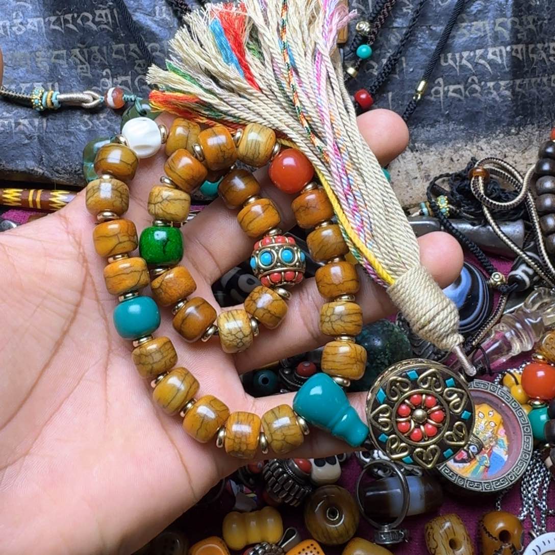 金刚菩提手串牦牛骨89