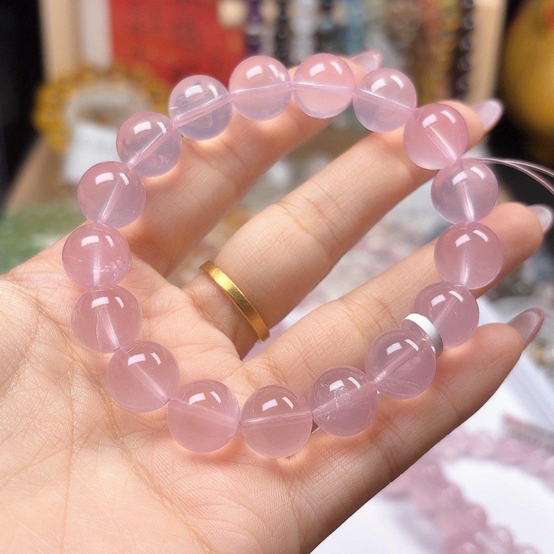 水晶手链未镶嵌马粉12