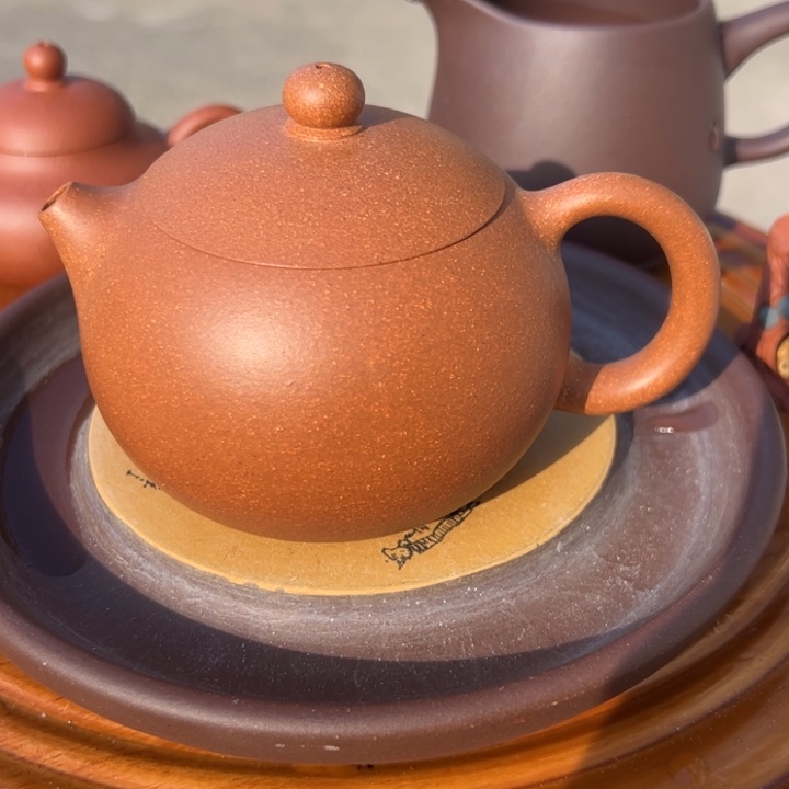 紫砂茶壶西施260cc五彩段