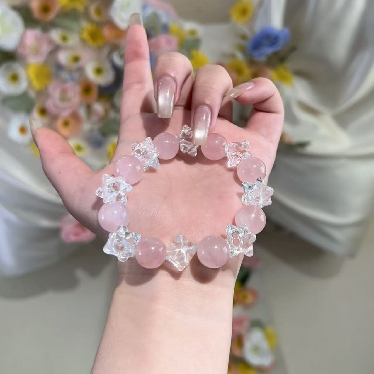 YY212 粉晶手链 多样性发其一