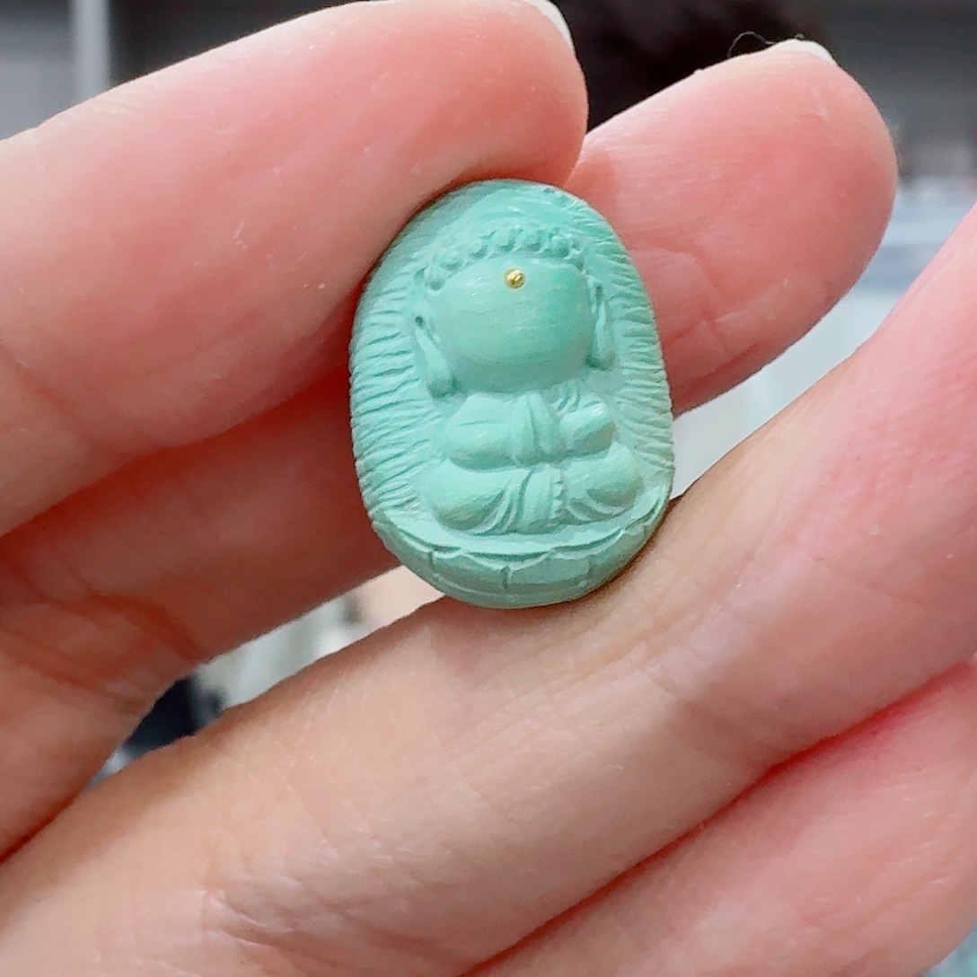 未镶嵌绿松石珠宝奇石