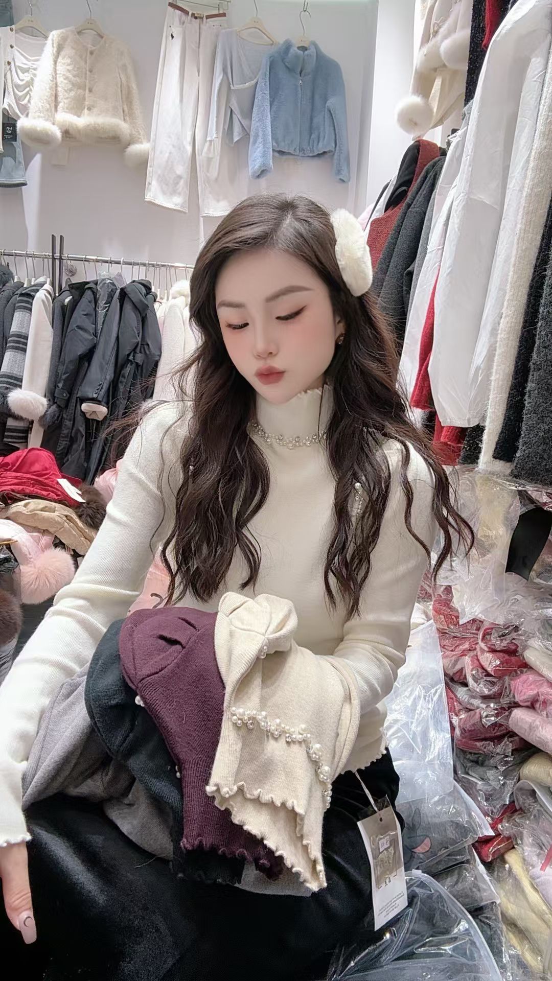 兔小姐老板娘定制福利百搭上衣 套装