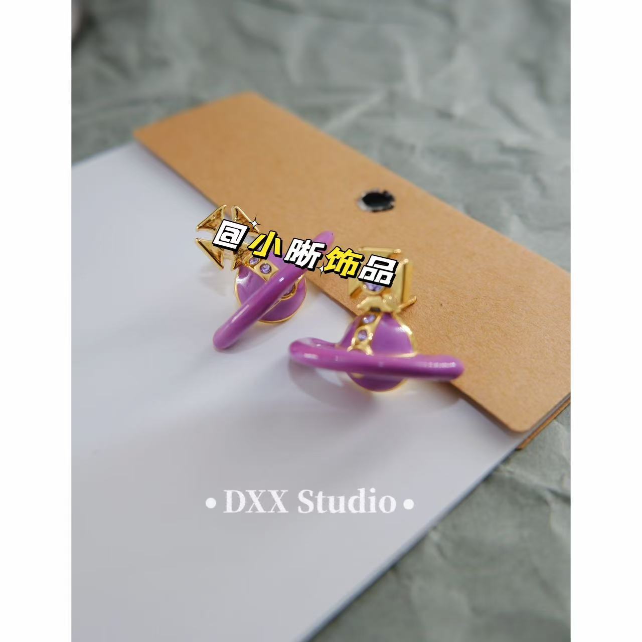 铜合金耳饰 日韩可爱少女心糖果色彩色小众耳饰45051