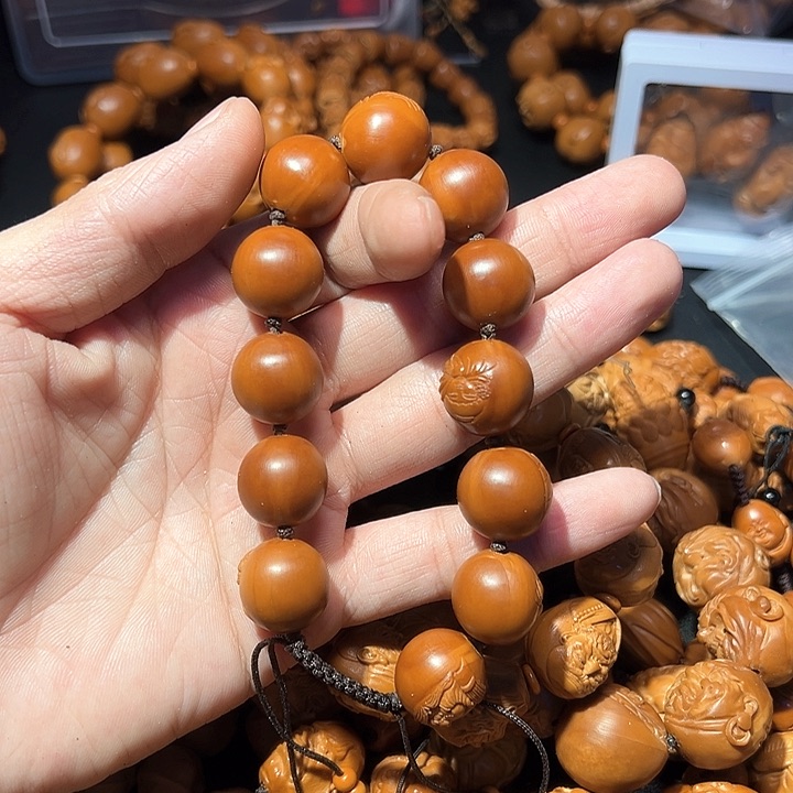 橄榄核手串/手链楠*十二金钗手串