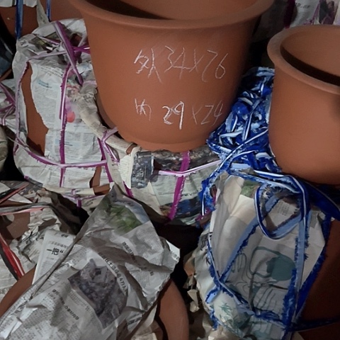 紫砂花盆高金钟盆一个