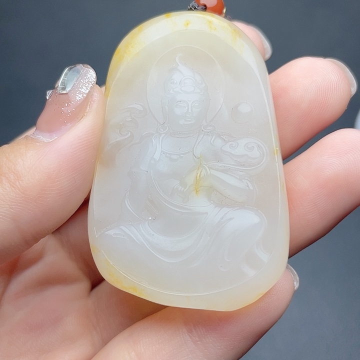 和田玉未镶嵌挂件T