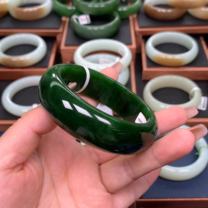 和田玉（碧玉）6061圈口未镶嵌用****2