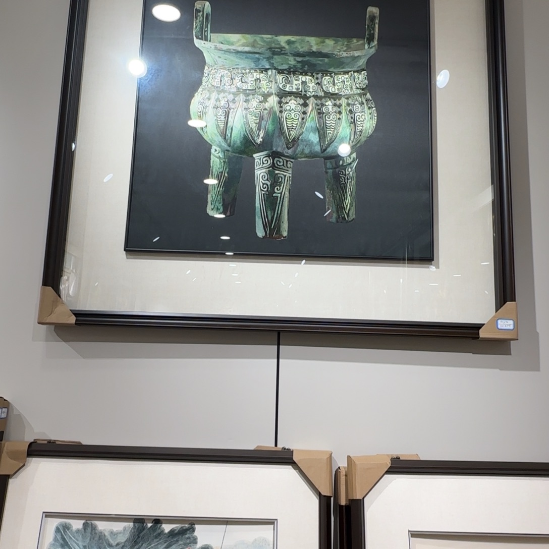 小***仔织绣羊角鼎70*70成品