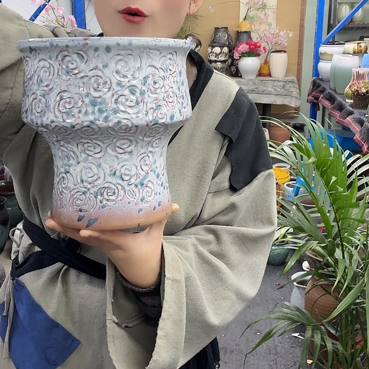 20×21 -粗陶花盆有孔-买买买