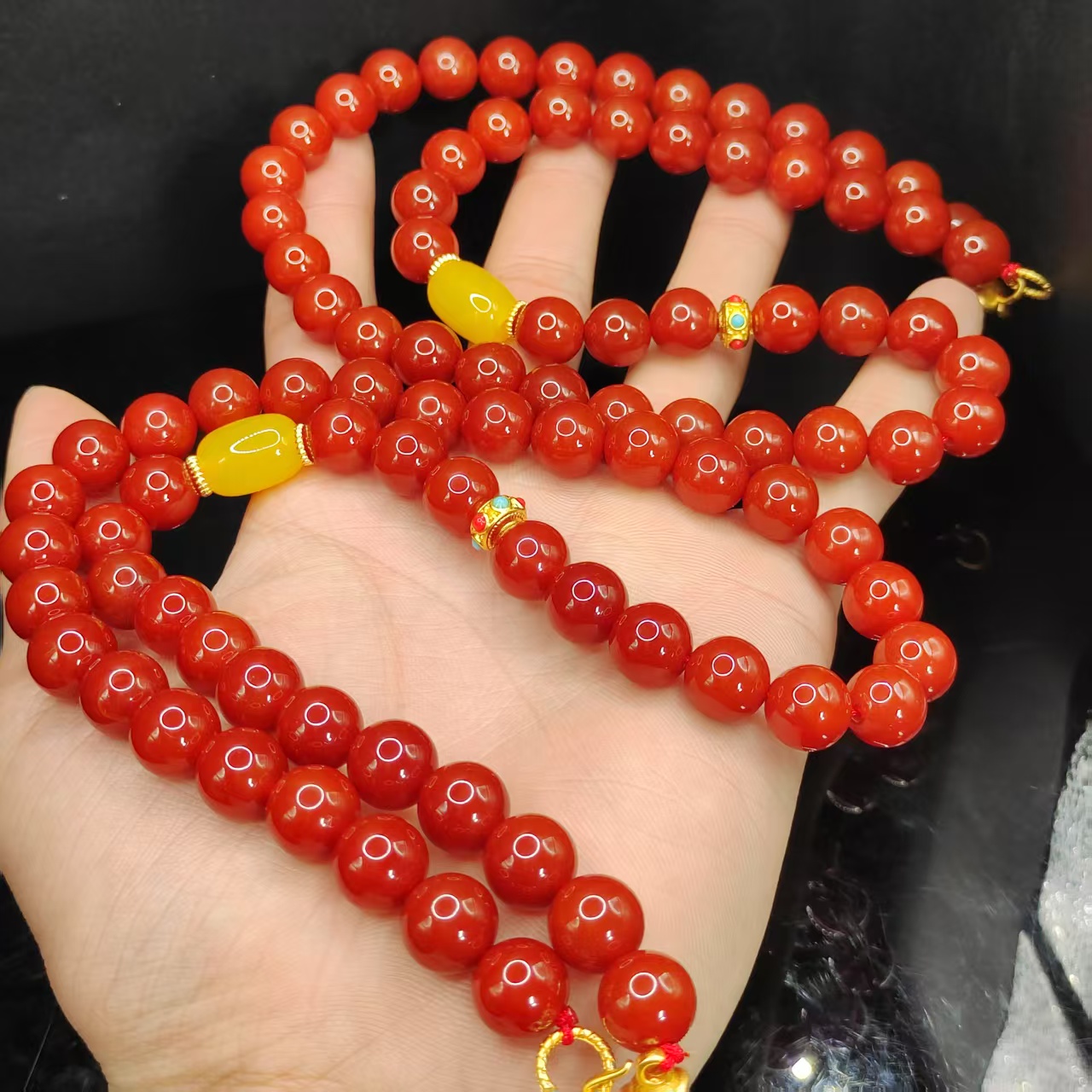 【龙龙严选】牛血红妈妈链H25【多样性发其一】约10mm