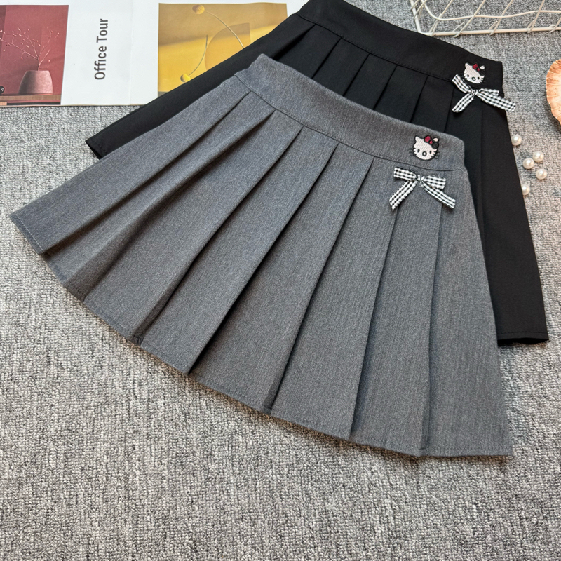 女童百褶裙春秋新款儿童半身裙洋气西装短裙小女孩学院风jk裙子潮