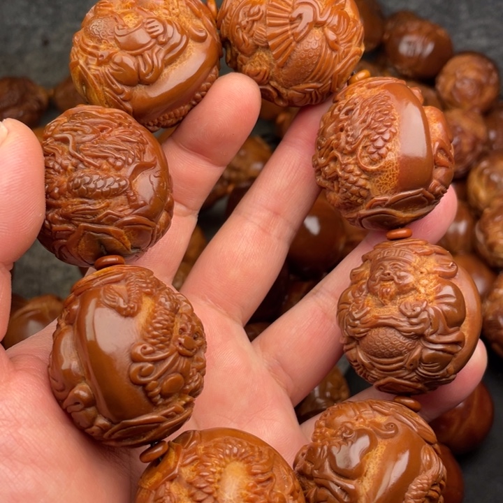 沉***狼吊坠橄榄核橄榄核