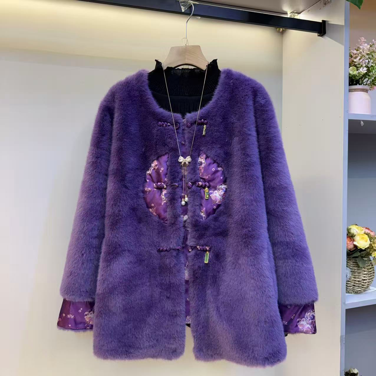 冬季新款新中式加厚保暖显瘦百搭国风短款外套女