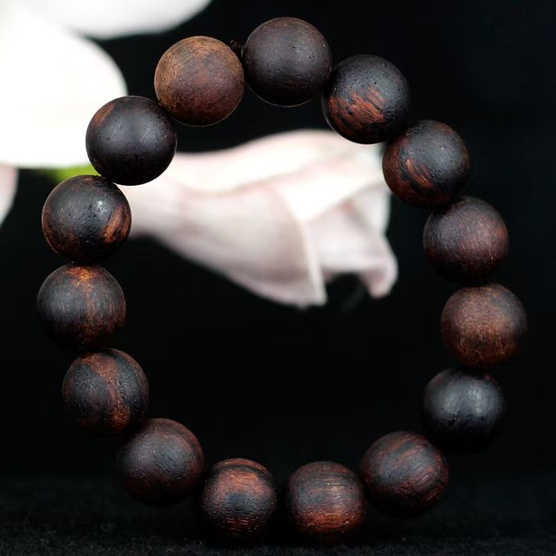 沉香沉香手串黑油料手链-H11