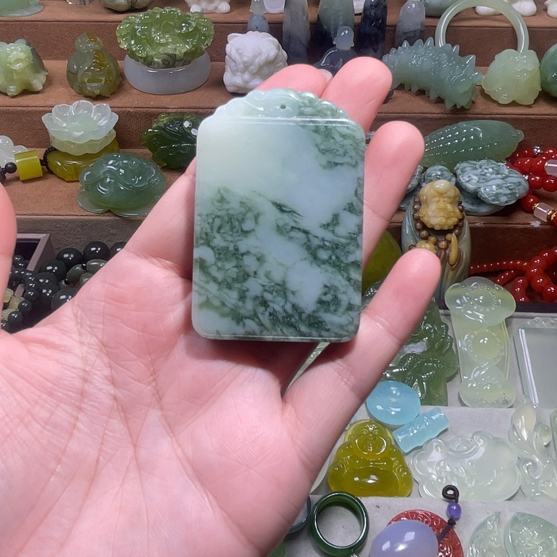 未镶嵌蛇纹石玉珠宝奇石玉*麟