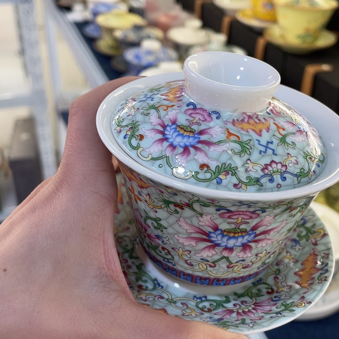 陶景德陶瓷盖碗茶具