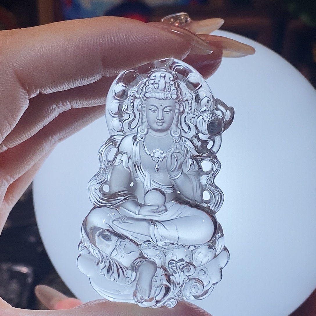 单***兜黄晶未镶嵌颈饰吊坠