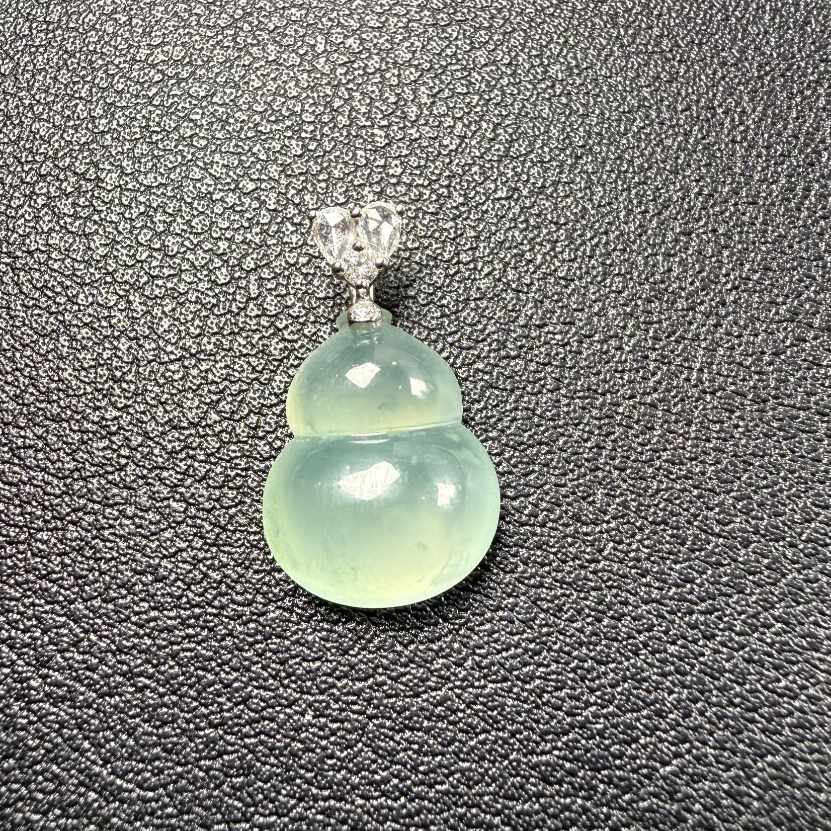 久鱼珠宝 18K金翡翠挂件9391