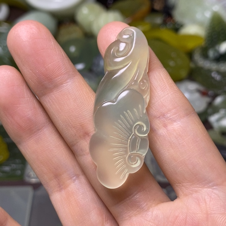岫玉未镶嵌岫玉挂件 