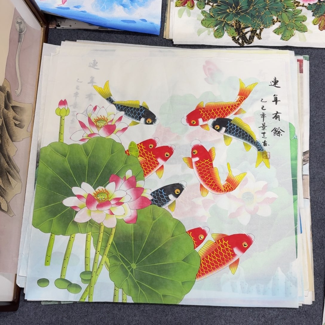 国画68×68工笔手绘画画画