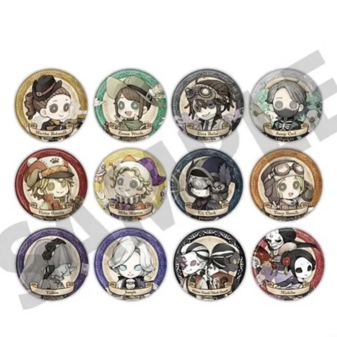《第五人格》日谷徽章台湾场贩西幻吧唧卡片盲盒【代拆】