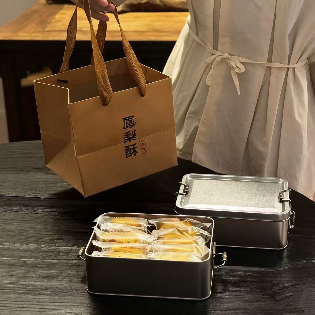 【台湾便当铁盒装】麦乐森凤梨酥早餐代餐夹心糕点下午茶点送礼零食