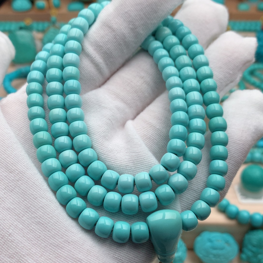 绿松石未镶嵌珠宝奇石6mm