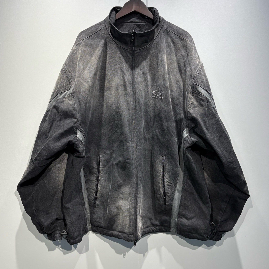 未使用 Balenciaga/巴黎世家 安德玛联名双面牛仔夹克/l码/0634