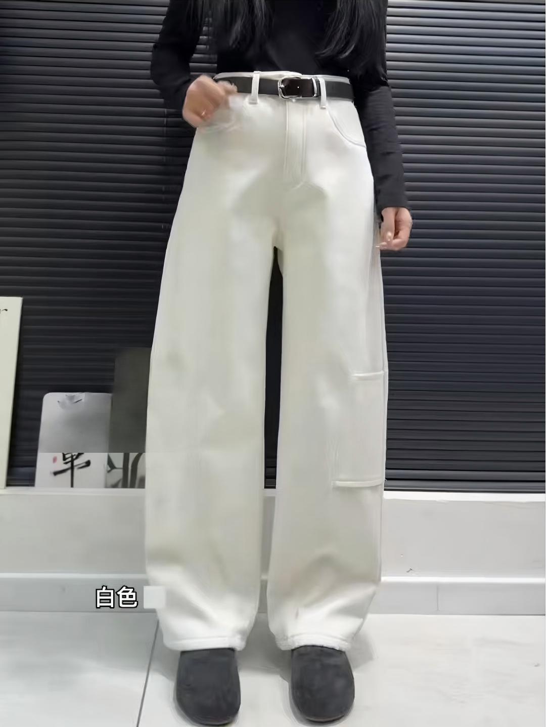 88991 秋冬女士水洗加绒弯刀裤 F99