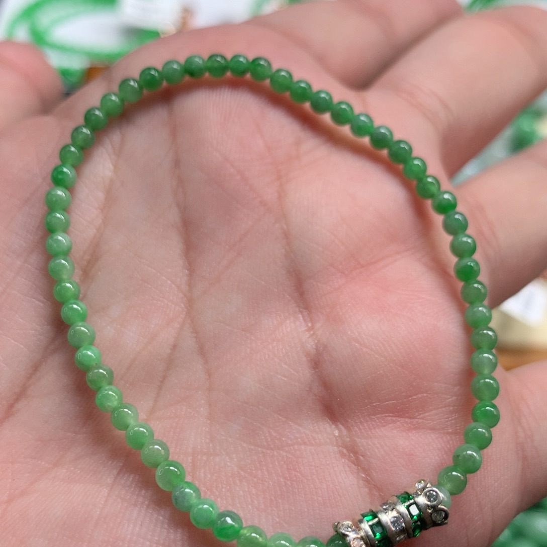 未镶嵌手链翡翠翡翠