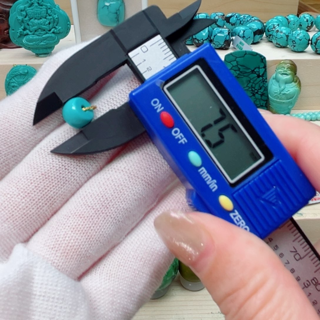 绿松石鼓珠未镶嵌