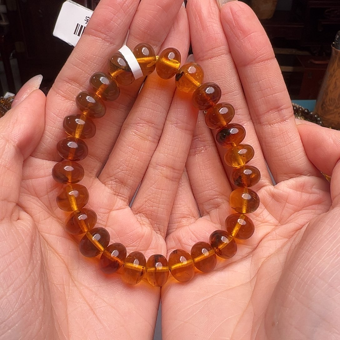 琥珀裸石未镶嵌抚顺琥珀10015。11mm