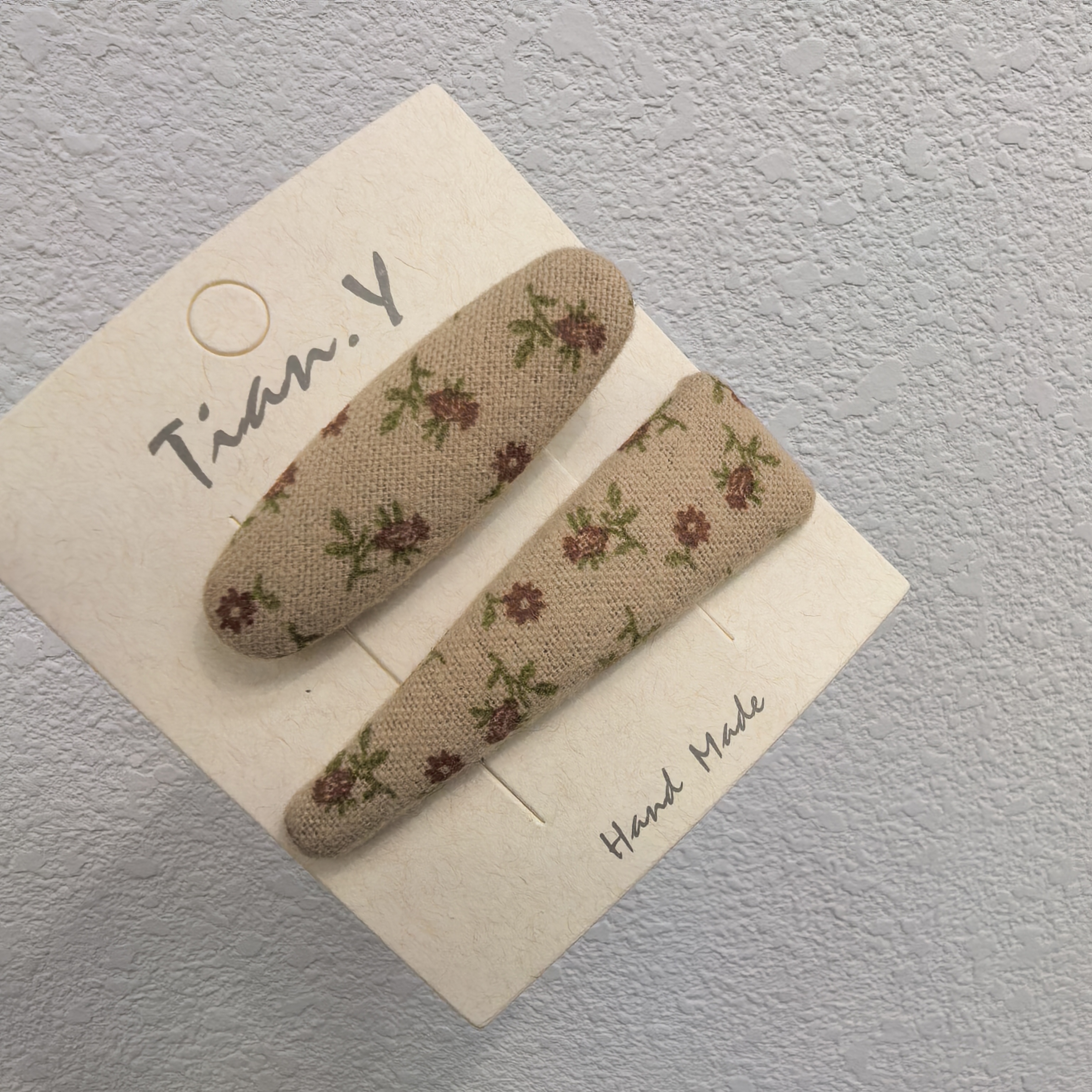 C353碎花掰掰夹边夹一对