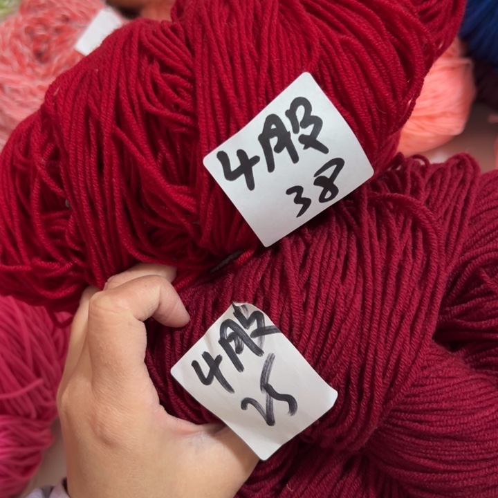 三醋酯纤维4股酒红 枣红各一个 送直针