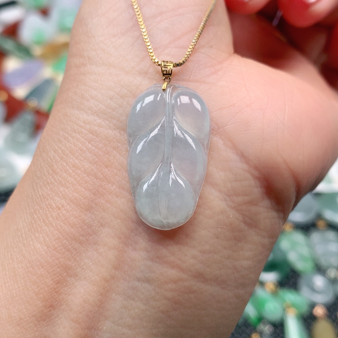 【闪购商品】翡翠吊坠(不含链)18K金镶嵌