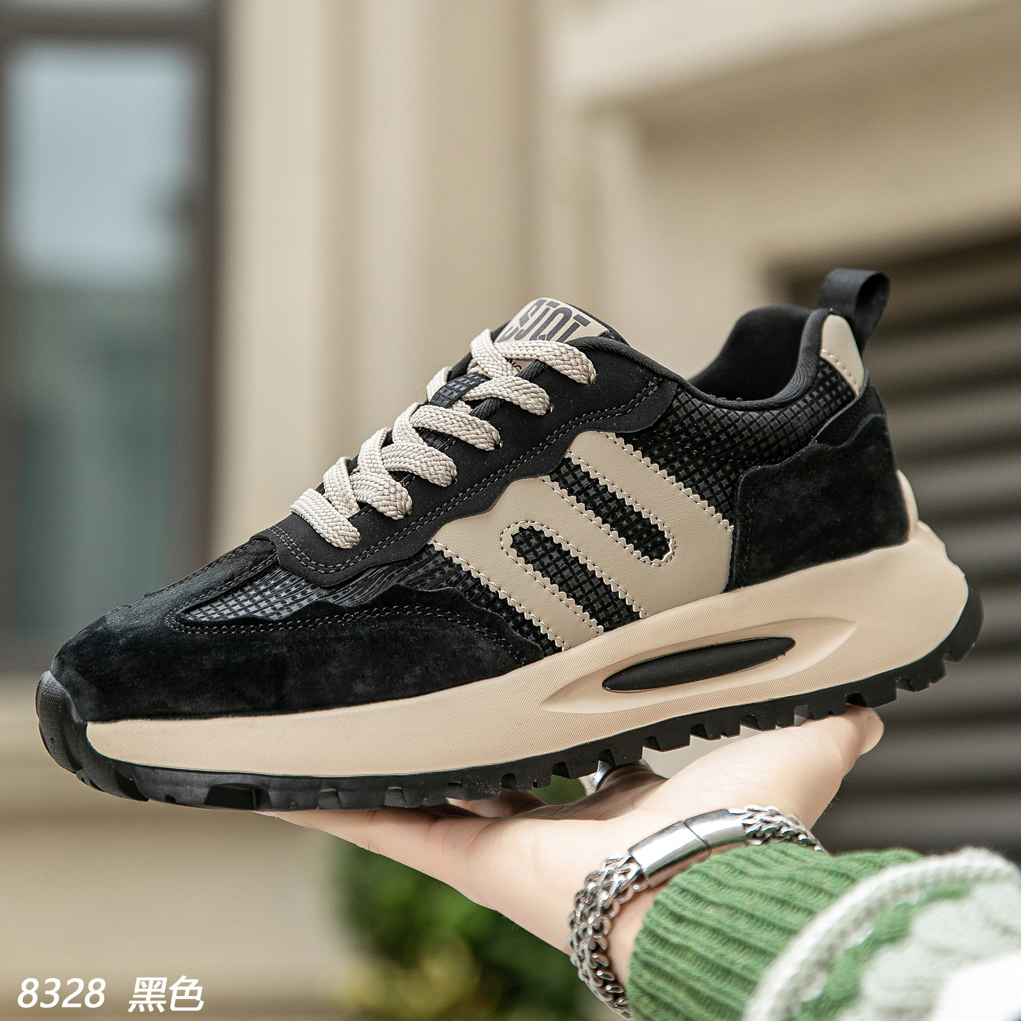 【热卖】时尚休闲鞋男士防滑潮鞋休闲风秋冬季休闲商务休闲鞋阿甘鞋