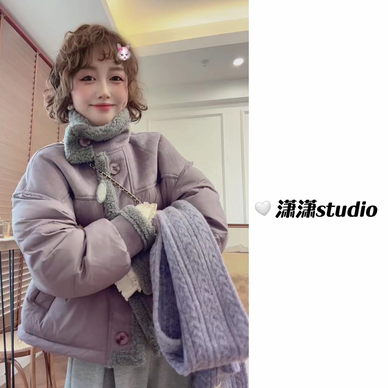 【柏林初雪】【超有设计感的羽绒服】【90白鸭绒】潇潇自制羽绒服ZM8292