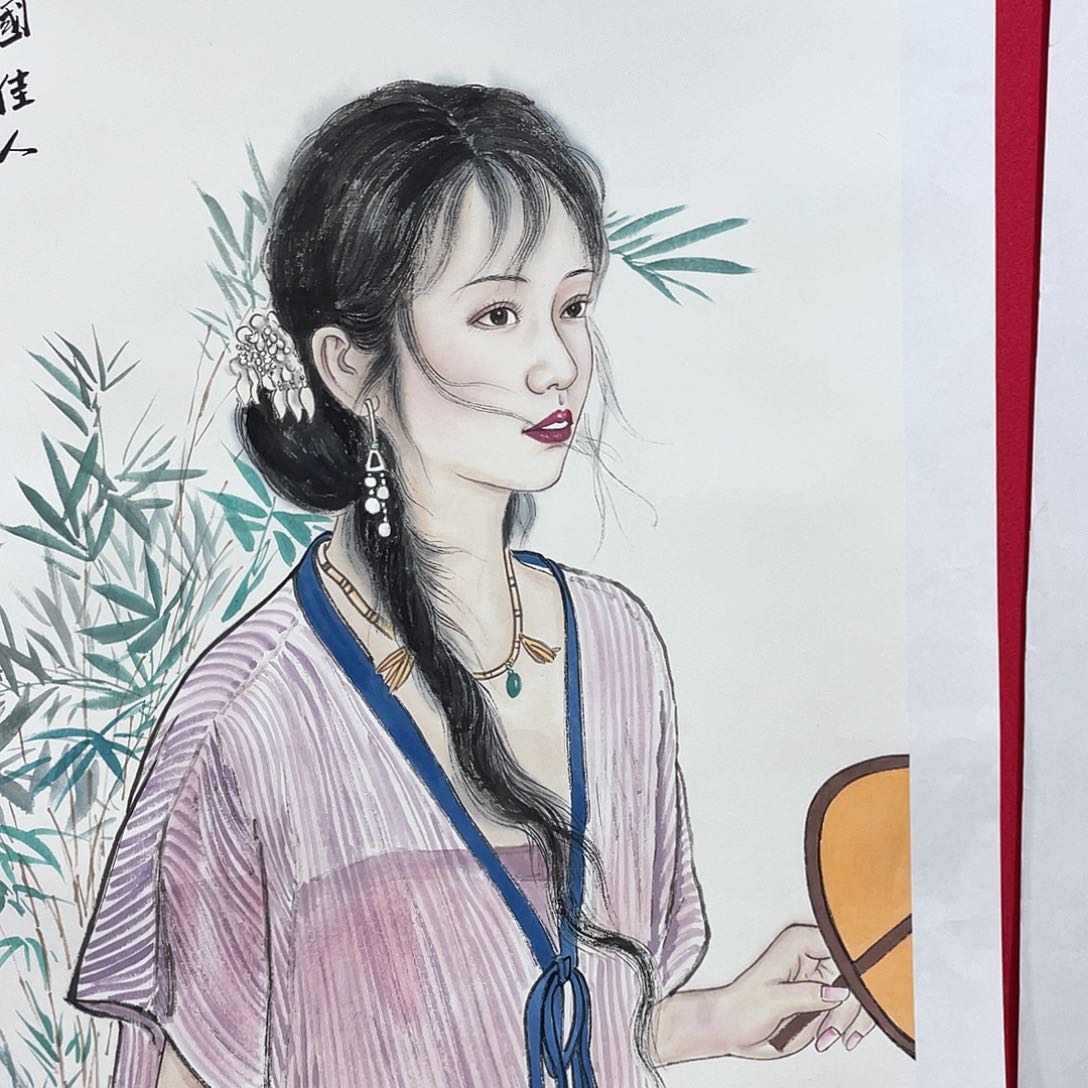 国画李庆友人物作品