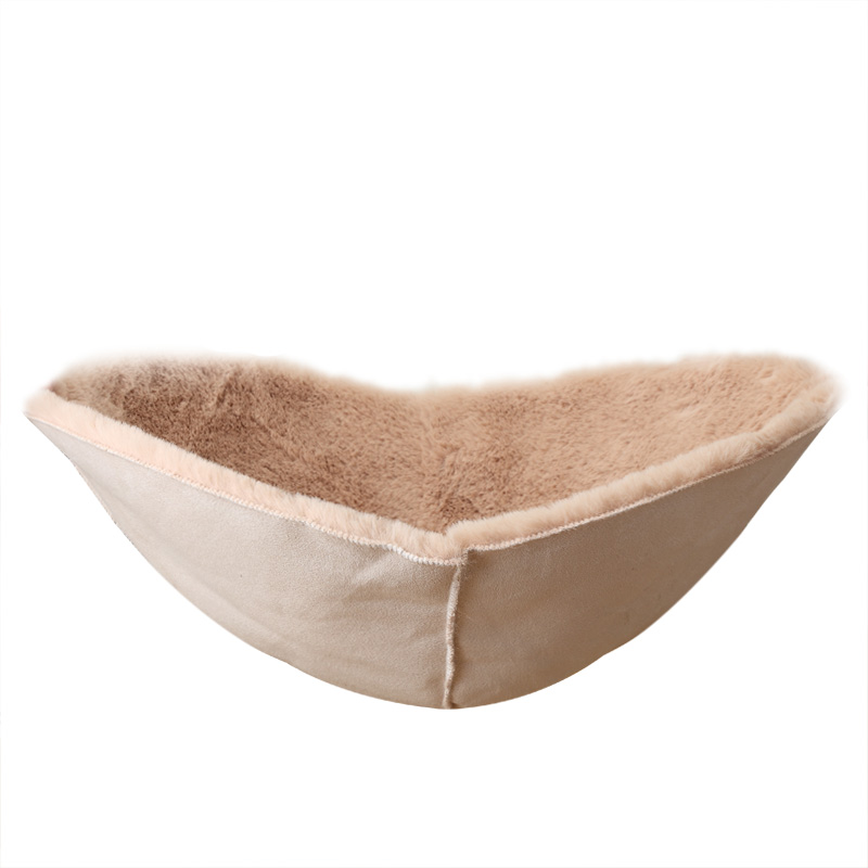 网红手工藤编摇篮猫窝专用绒布垫子