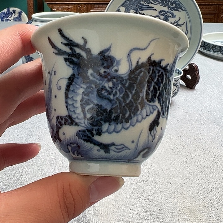 明续幽蓝，麒麟 踏浪大铃铛杯